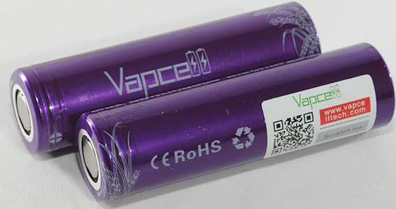 Test Review Of Vapcell INR18650 2500mAh Purple 2018 Rechargeable